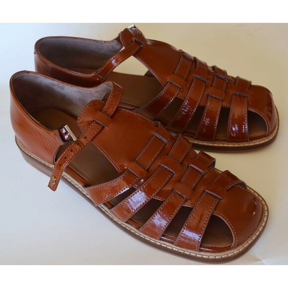 Free People Shoes - Free People Willow Fisherman Sandals Size 9 Closed Toe + Buckle Strap